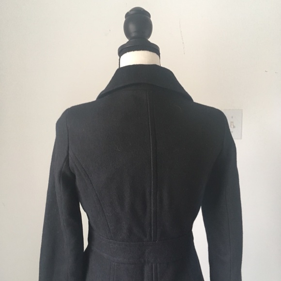 Tulle Black Pea Coat / Size XS - Picture 5 of 8